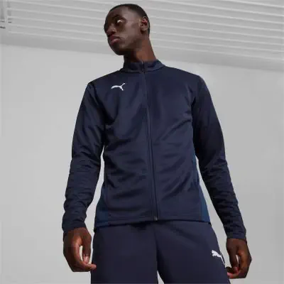 Men's Puma teamGOAL Navy Blue Track Jacket EKINSPORT