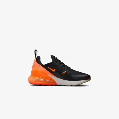 Scarpe Nike Air Max 270 nero e arancione per bambini EKINSPORT