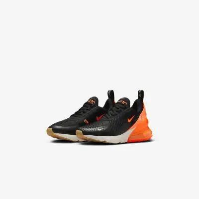Nike Air Max 270 Zwart Oranje Kinderschoenen EKINSPORT