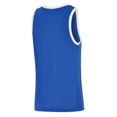 Maillot De Basket Vintage DeLong – Homme – Bleu – Taille 40 – Fabriqué Aux USA