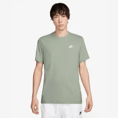 Maglietta Nike Sportswear Club Raw Verde Uomo EKINSPORT