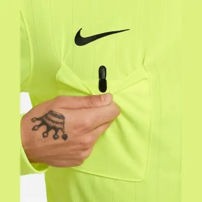 Maillot d'arbitre manches longues Nike Arbitre FFF II Jaune pour homme