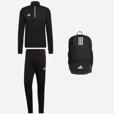 Product set adidas Entrada 22 for Men. Track suit Bag 3 items EKINSPORT