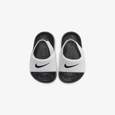 Claquettes Nike Kawa pour Enfant BV1094-100 Blanc EKINSPORT