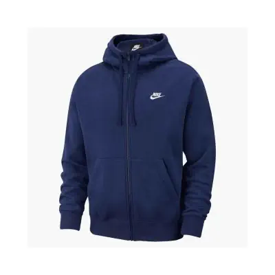 Mens blue nike zip up hoodie best sale
