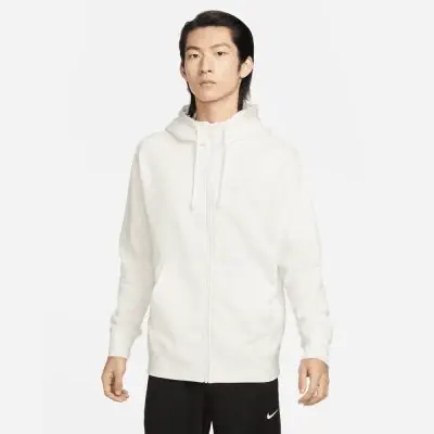 Sweat a capuche Nike Sportswear Club Fleece Blanc pour homme EKINSPORT