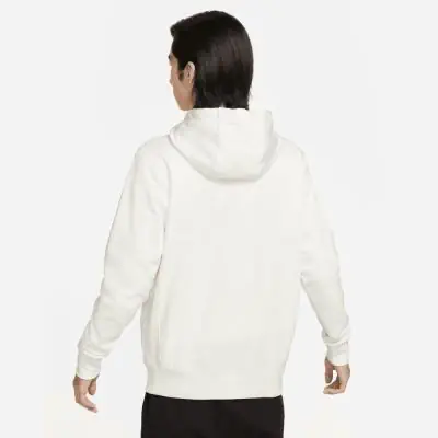 Sweat à capuche Nike Sportswear Club Fleece Blanc pour homme