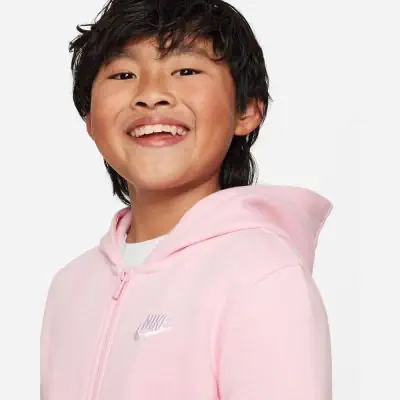 Sudadera con capucha y cremallera Nike Sportswear Pink Nino EKINSPORT