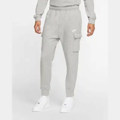 Men's fleece cargo joggers discount