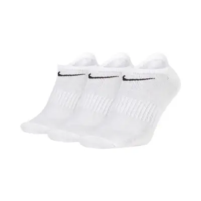 Lot de 3 paires de chaussettes basses Nike Everyday Lightweight SX7678 100 Blanc EKINSPORT