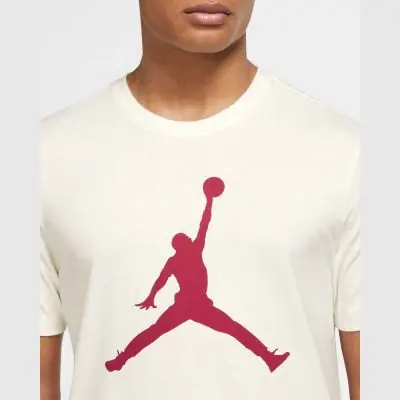 T shirt Nike Jordan White Red for Men CJ0921 133 EKINSPORT