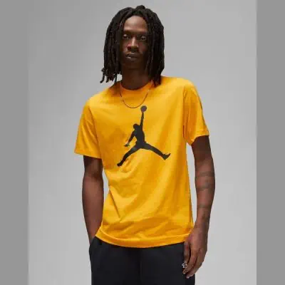 Tee shirt nike jaune jordan discount