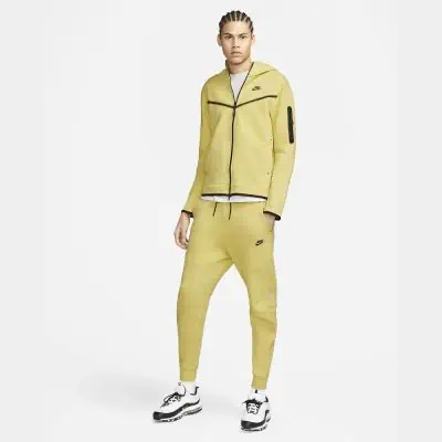 Pantalon de jogging Nike Sportswear Tech Fleece pour Homme CU4495 700 Jaune EKINSPORT