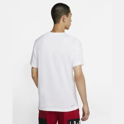 T shirt Jordan Jumpman pour Homme CW5190 102 Blanc EKINSPORT