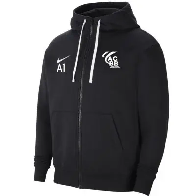 Sweat zippé à capuche Nike ACBB Handball Noir pour homme