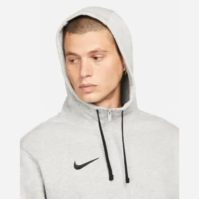 Nike Men s Team Club 20 Zip Hoodie CW6887 063 Light Grey EKINSPORT