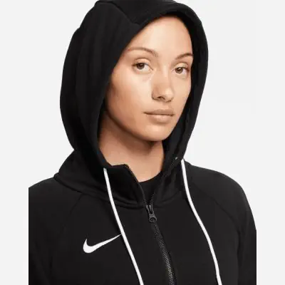 sweat zippe capuche nike team club 20 noir femme cw6955 010