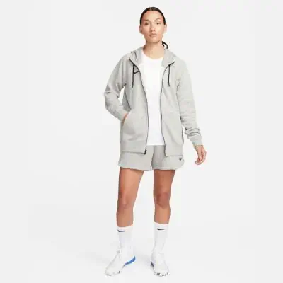 Sweat zippé à capuche Nike Team Club 20 gris clair pour Femme CW6955-063
