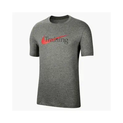 Nike Men s Dri Fit Swoosh T Shirt CZ7989 063 Grey EKINSPORT