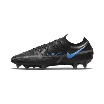Chaussures de football Nike Phantom GT2 Elite FG Noires et Bleues - Renew Pack - CZ9890-004