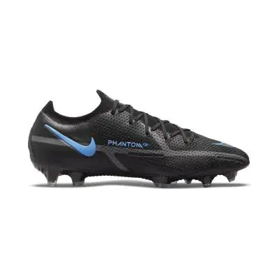 Chaussures de football Nike Phantom GT2 Elite FG Noires et Bleues - Renew Pack - CZ9890-004