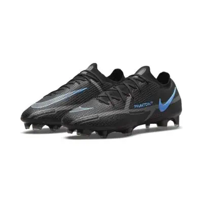 Chaussures de football Nike Phantom GT2 Elite FG Noires et Bleues - Renew Pack - CZ9890-004