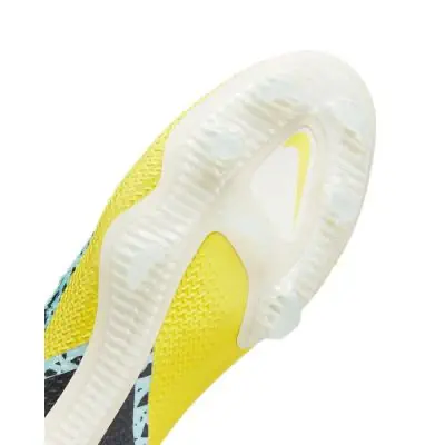 chaussures foot nike phantom gt2 elite bleu jaune cz9890 407