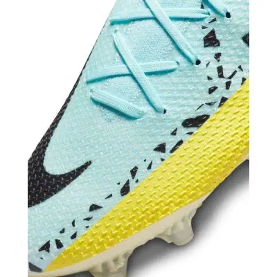 chaussures foot nike phantom gt2 elite bleu jaune cz9890 407