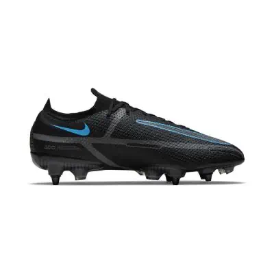 Chaussures de football Nike Phantom GT2 Elite SG-Pro AC Noires et Bleues - Renew Pack - DC0753-004