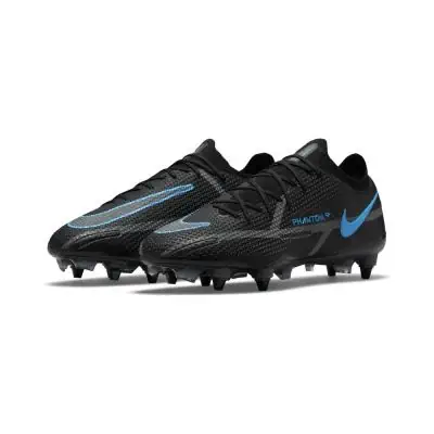Chaussures de football Nike Phantom GT2 Elite SG-Pro AC Noires et Bleues - Renew Pack - DC0753-004