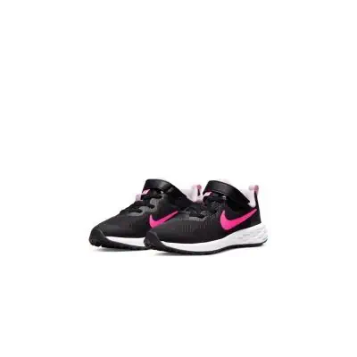 Zapatillas Nike Revolution Negro y Rosa para Niño DD1095-007