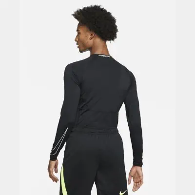 Men s Nike Pro Black Compression Jersey EKINSPORT