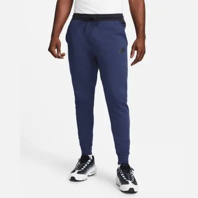Pantaloni Sportivi Tuta Nike Tech Blu Scuro Felpa Nike Tech Fleece
