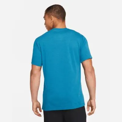 Men s Nike Dri FIT Blue Training T Shirt EKINSPORT