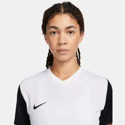Maillot Nike Dri FIT Tiempo Premier II pour Femme DH8233 100 Blanc EKINSPORT