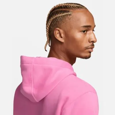 sweat a capuche nike sportswear rose et blanc homme bv2654 675