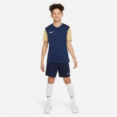 Maglia Nike Dri FIT Tiempo Premier II DH8389 411 Blu e oro EKINSPORT