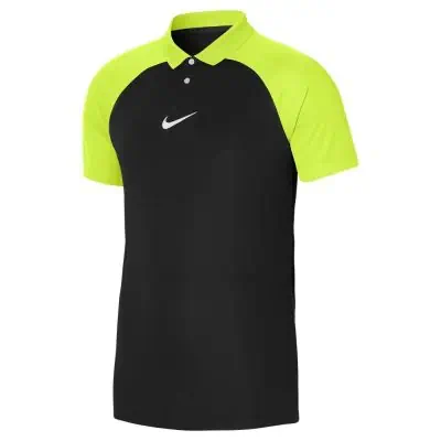 Nike Men s Dri FIT Academy Pro Polo DH9228 010 Black Fluorescent Yellow EKINSPORT