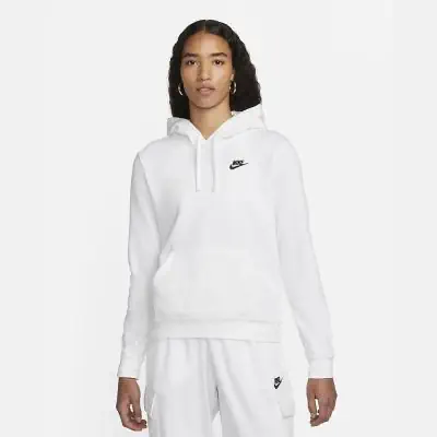 Club Fleece Sweat Nike Blanc Capuche Nike Sportswear Club Fleece