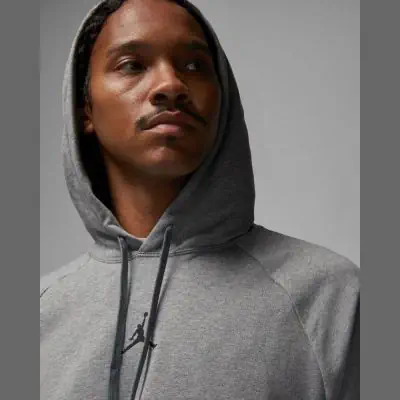 Sweat jordan brushed capuche gris sales