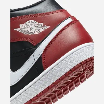 Nike Air Jordan 1 Mid WeiB Anthrazit Schwarz Herrenschuhe EKINSPORT
