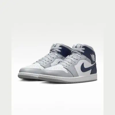 Nike Air Jordan 1 Mid Men's Shoes White/Anthracite/Black Nike Air Jordan 1 Mid Men's Shoes White/Anthracite/Black