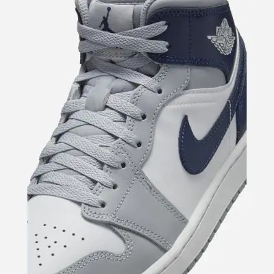 Nike Air Jordan 1 Mid Men s Shoes White Anthracite Black EKINSPORT