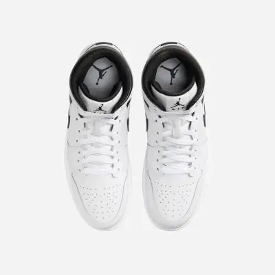 Nike air jordan 1 mid black white store