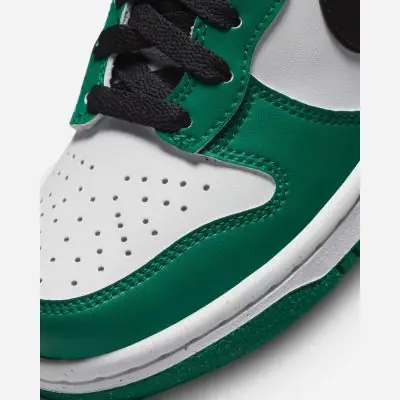 chaussures nike dunk high vert blanc noir enfant dr0527 300