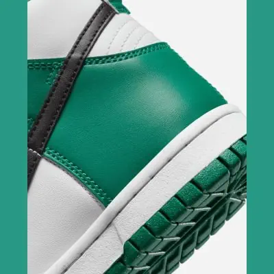 chaussures nike dunk high vert blanc noir enfant dr0527 300