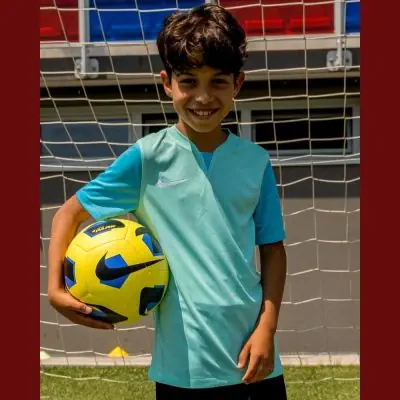 Maglia Nike Dri-Fit Trophy V da bambino DR0942-354 Turchese