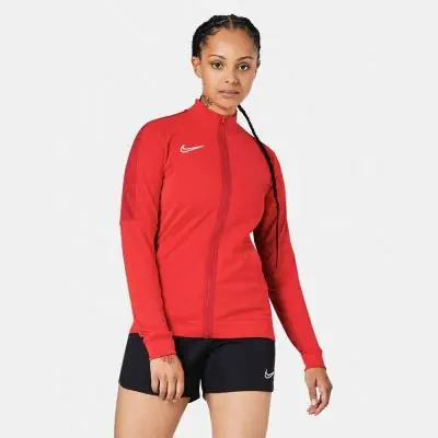 Red nike track top hot sale