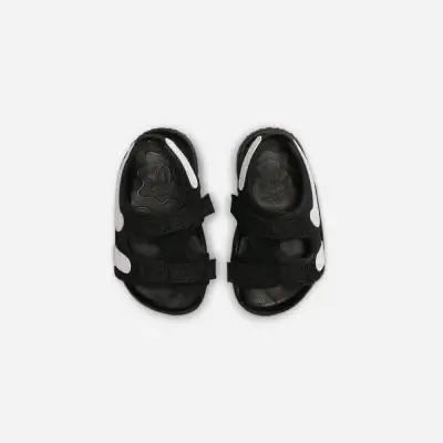 Sandales Nike Sunray Adjust 6 Noir Blanc pour enfant EKINSPORT