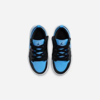 chaussures jordan 1 low alt noir et bleu enfant dr9748 041